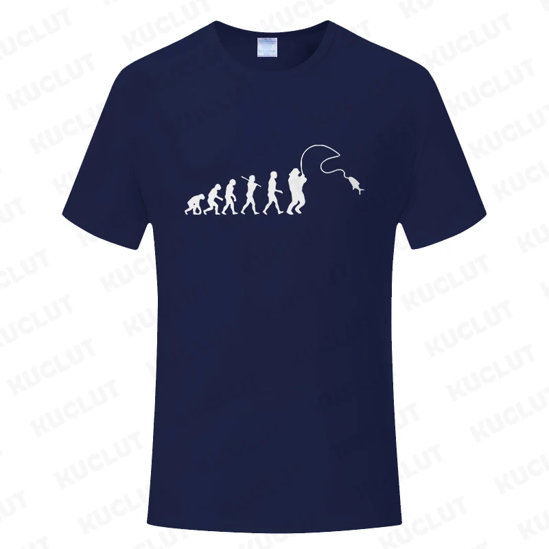 Fashion Fishing ECG T-shirt for Men Funny Design Graphic Y2k Tops Summer Short Sleeve Tees Gift for Fishing Lover Clothing