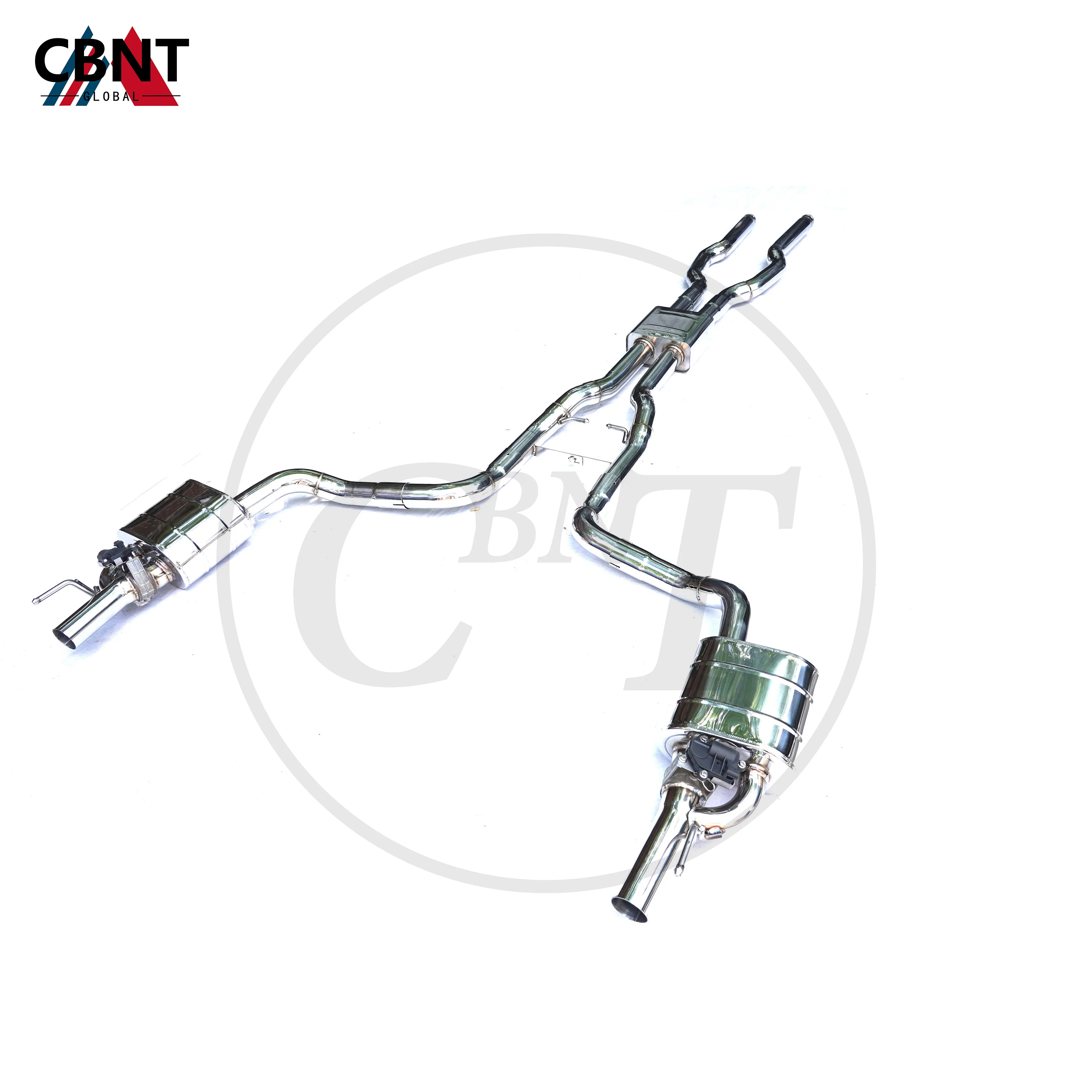 

CBNT Exhaust-pipe for Jaguar XJ XJL XF F-pace F-type 3.0T Exhaust System SS304 Valvetronic Catback with Catted Downpipe