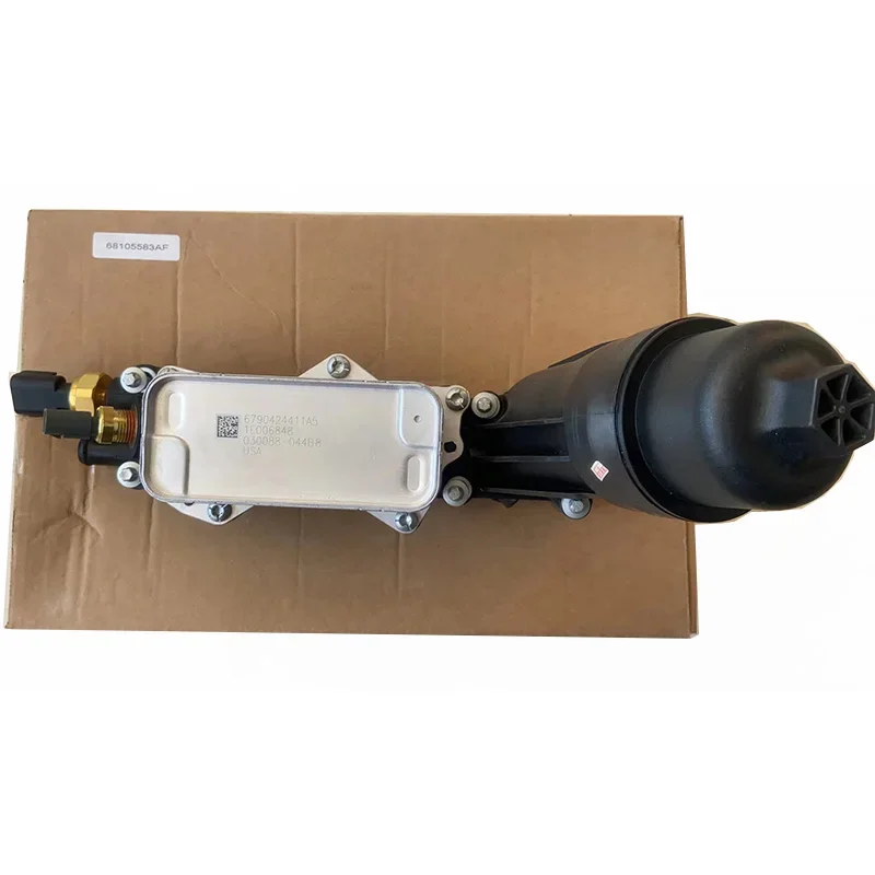 

NBJKATO Brand New Oil Cooler Filter Adapter Housing Assembly 68105583AB,68105583AA For Dodge Jeep Chrysler RAM