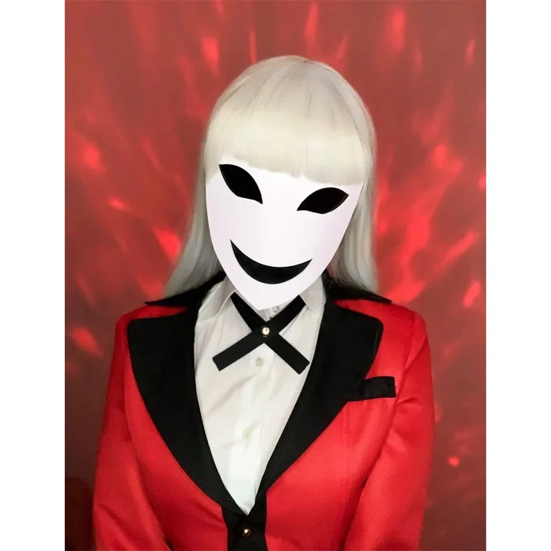 Anime Kakegurui Compulsive Gambler Ririka Momobami Mask Halloween Cosplay Accessory Prop