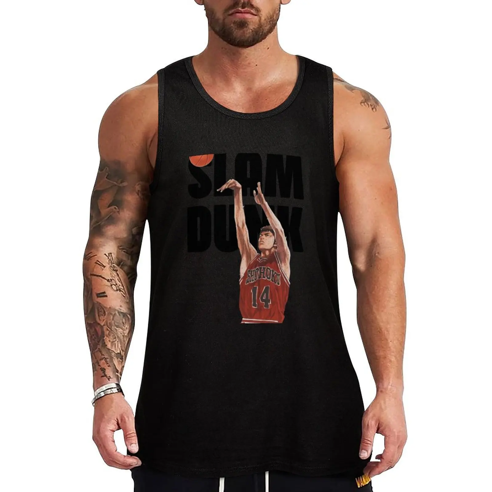 HISASHI MITSUI Tank Top basketball Men's sleeveless gym shirts