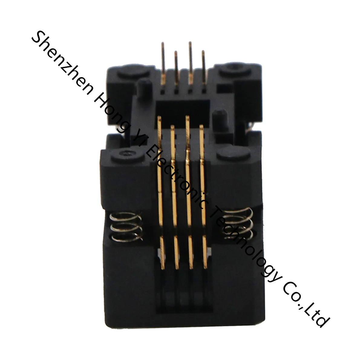 SOP8 Electronic component socket which is half the size of conventional SOP8 and is more accurate when placed in the