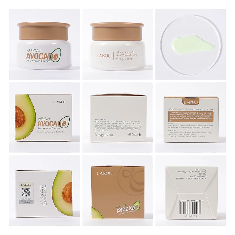 LAIKOU Avocado Face Cream Moisturizing Firming Nourishing Hydrating Facial skincare Creams Beauty Face Skin Care Products