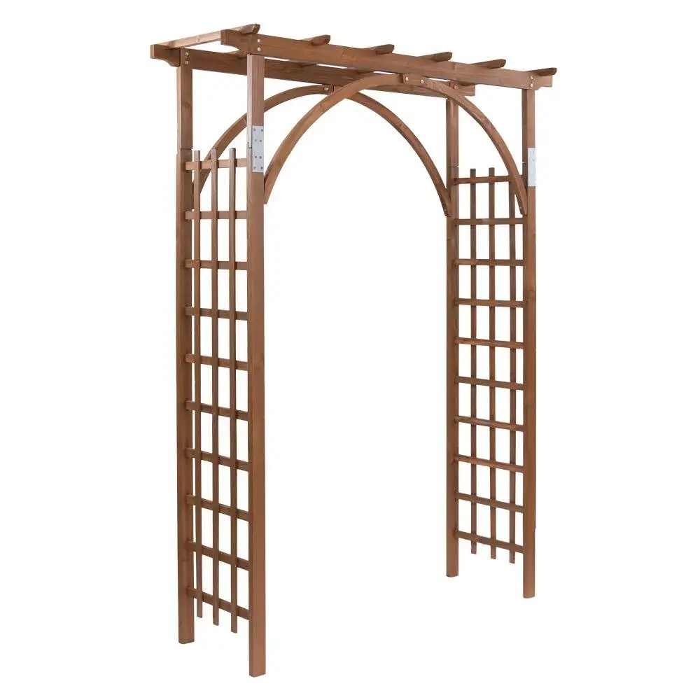 Custom Wooden Gazebo Garden Arch Wedding Ceremony Arch Plant Climbing Trellis Garden Backyard Christmas Decoration