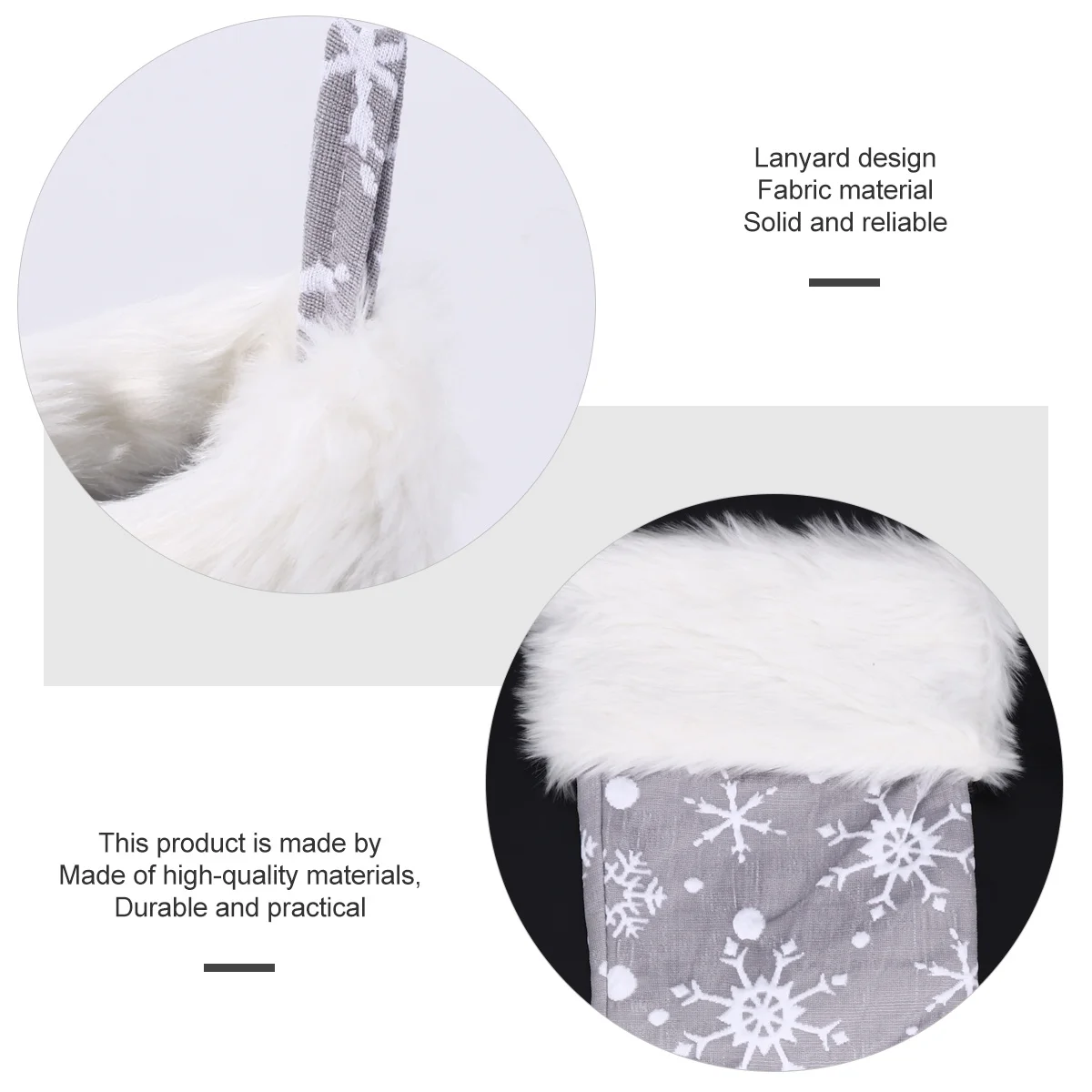 

Christmas Stocking Gift Bag Premium Fabric Candy Pouch For Kids Xmas Tree Decoration Santa Sock Party Holiday Diy Decor