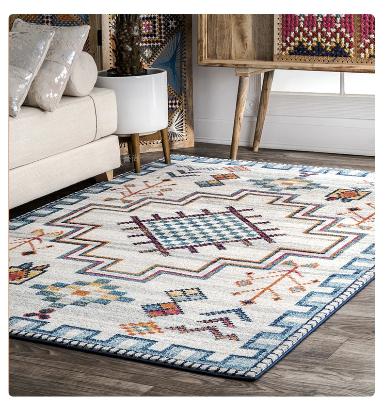

VIKAMA Spring Garden Carpet For Bedroom, Living Room And Hallway - Moroccan High-End Luxury Full-Length Bedside Mats