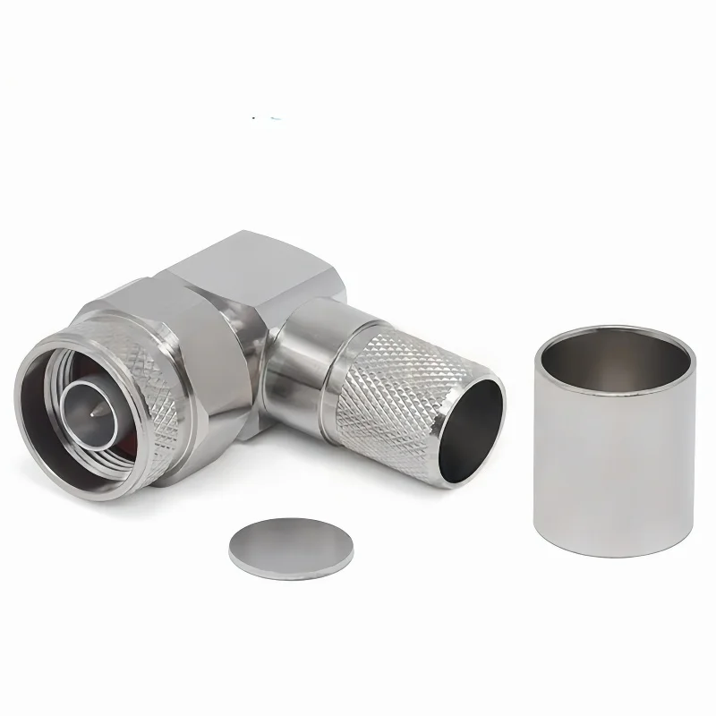 

1 шт. N штекер под прямым углом обжимной разъем для 50-12 LMR600 CNT600 SYV-50-12 кабель RF коаксиальный адаптер