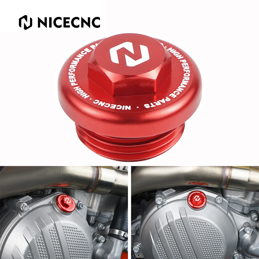 

NICECNC Motorcycle Engine Oil Filler Cap Plug For BETA XTRAINER 300 RR 300 125 200 250 2018-2024 2023 2022 2021 Aluminum Red