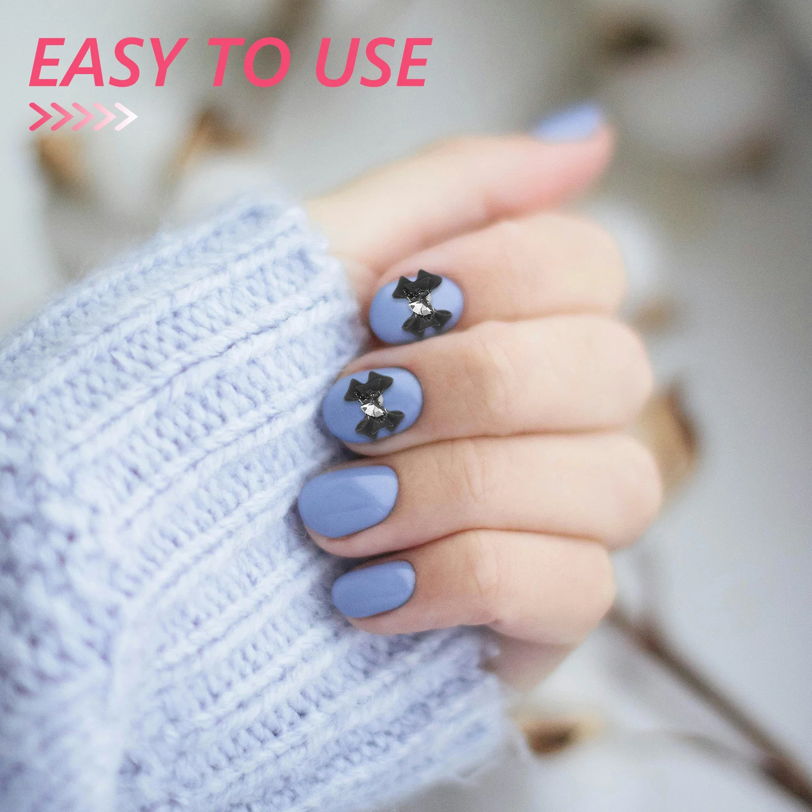 

40Pcs Bow Nail Charms Rhinestones Manicure Decorations DIY Art Jewelry Stylish Unique Designs Rhinestones for Nails