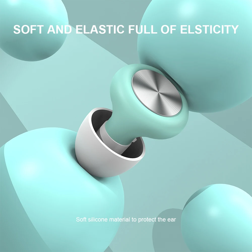 Soft Silicone Sleep Earplugs Portable Sound Blocking Earplugs for Snoring Focus Travel