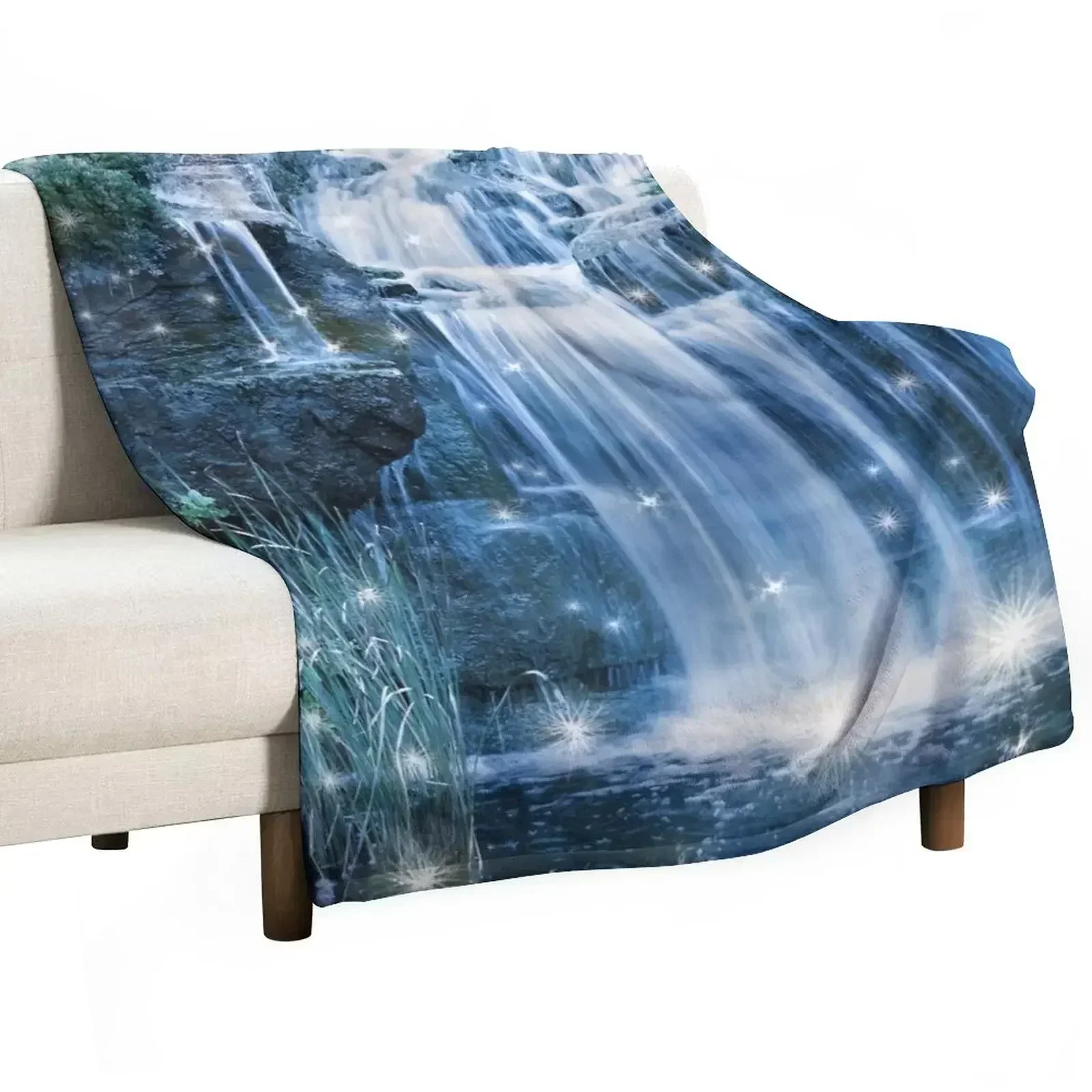 

Magic Waterfall Throw Blanket Luxury Designer Soft Bed covers Blankets