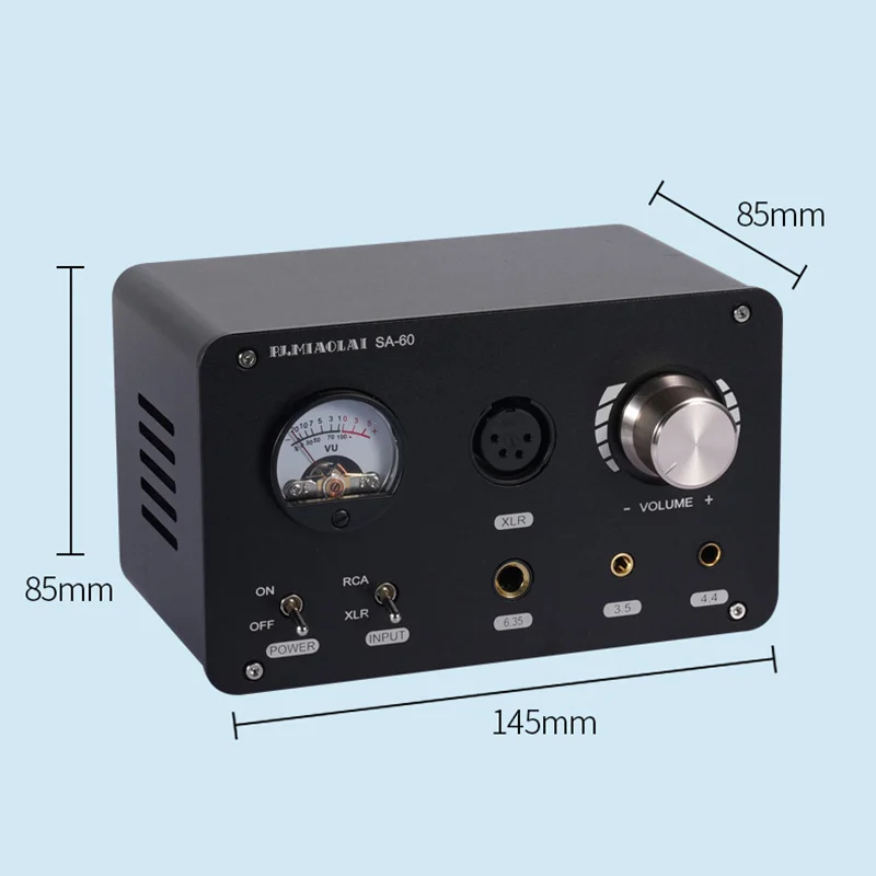 HIFI Desktop Headphone Amplifier Audiophile Fully Balanced 600Ω Large Thrust Headphone Amplifier TPA6120 Chip Multi Output images - 6