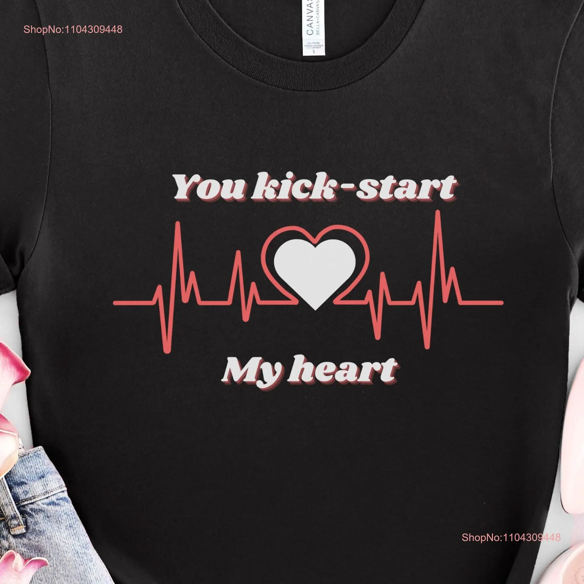 Valentine T Shirt Valentine's Day Idea For her Valentines HearT long or short sleeves