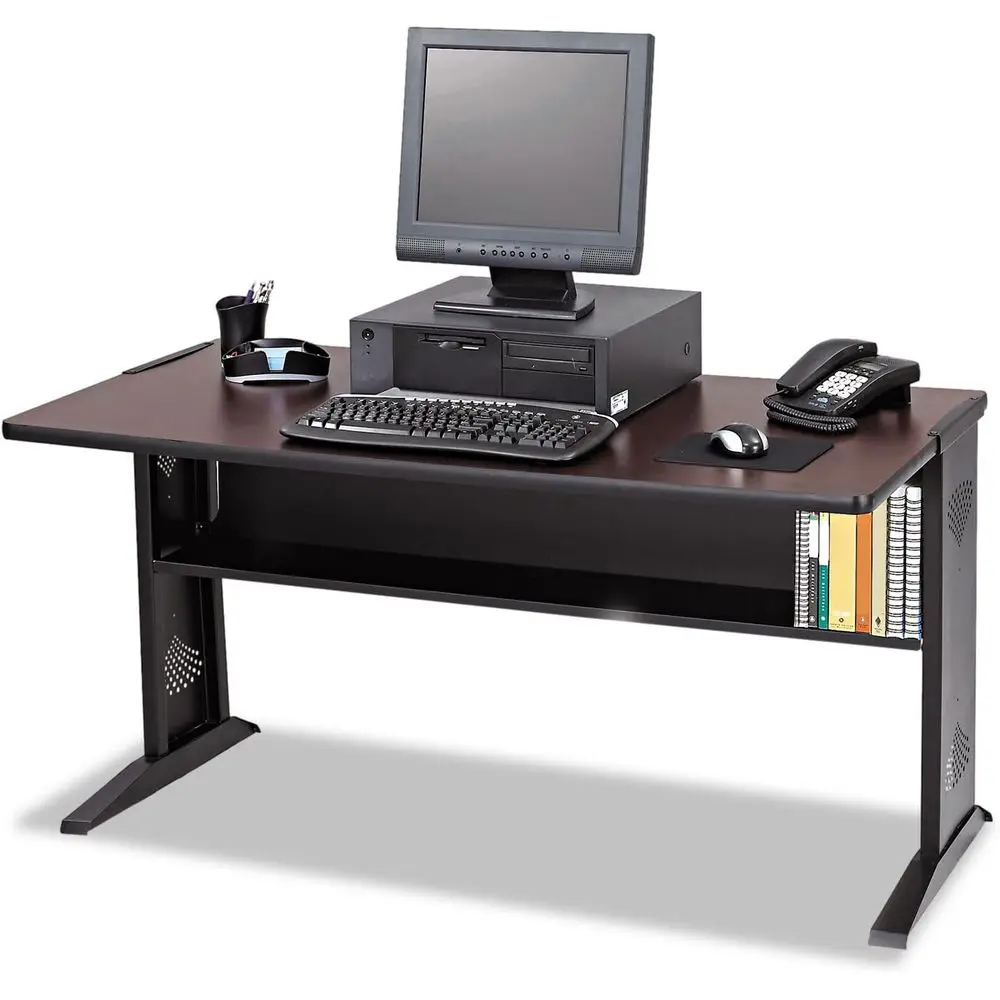 

48 Wide Reversible Top Computer Desk in Medium Oak Finish