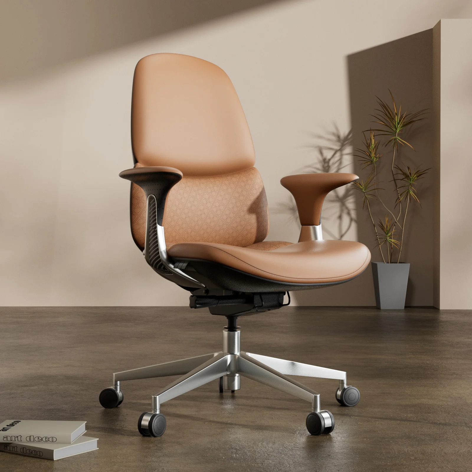 High Quality Furniture Manufacture Adjustable Swivel Manager Executive Ergonomic Leather Office Chair