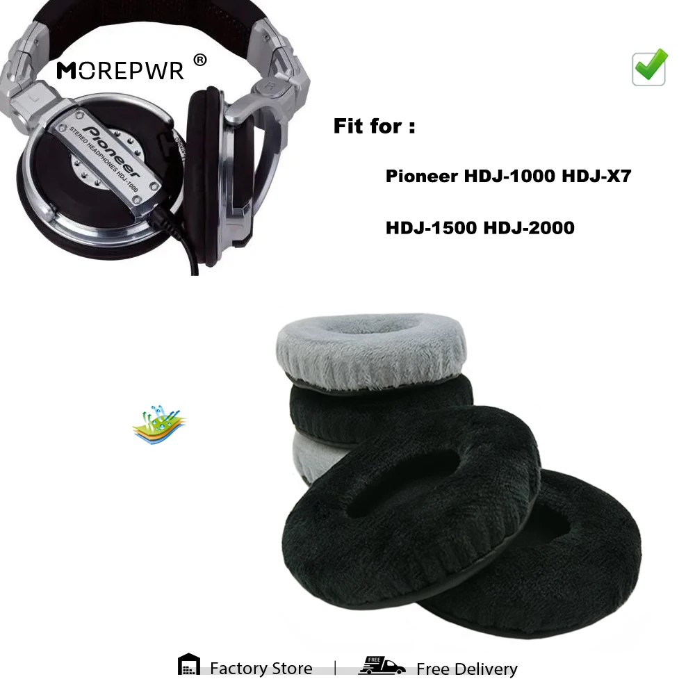 

Replacement Ear Pads for Pioneer HDJ 1000 1500 2000 Headset Parts Leather Cushion Velvet Earmuff Earphone Sleeve Cover