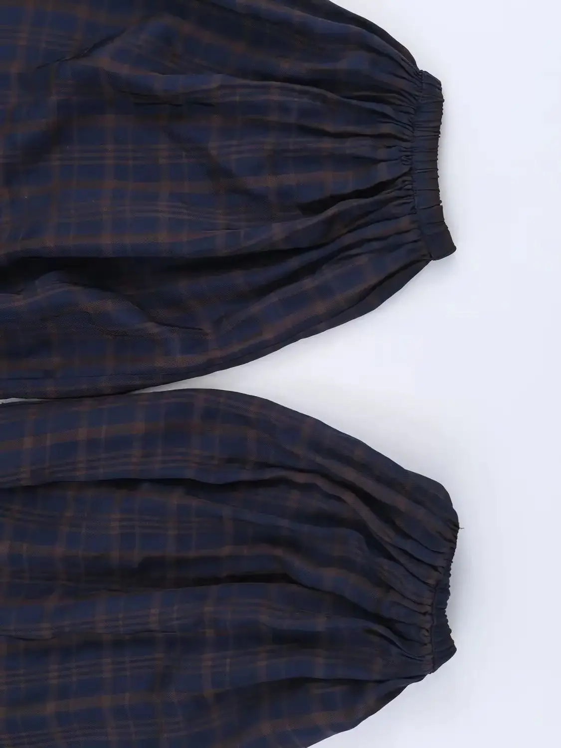 Pantalon Vintage décontracté Chic pour femmes, poches à carreaux, cordon de serrage, droit, ample, mode 2026, vacances d'automne, bleu, 2025