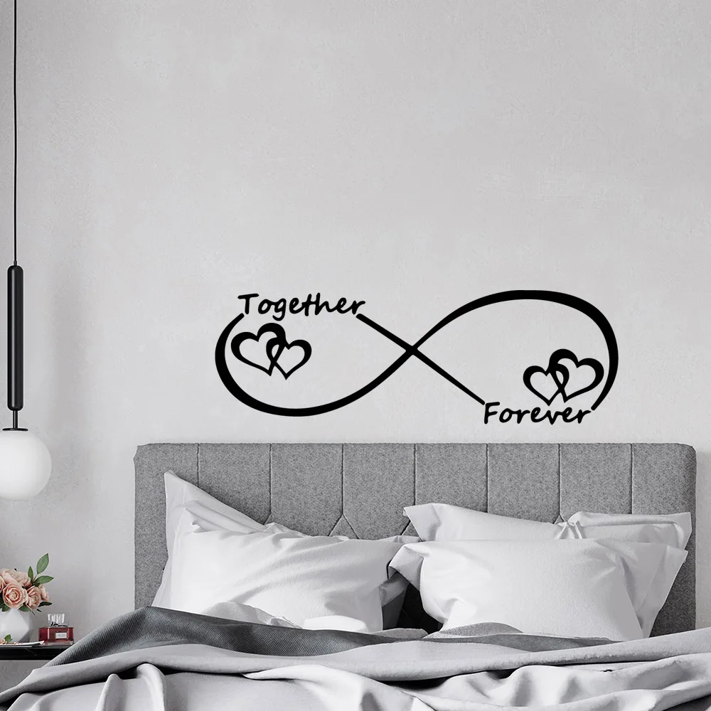 Sweet couple snuggling wall stickers couple in love Room decor For Bedroom Living room waterproof Background wall art decals