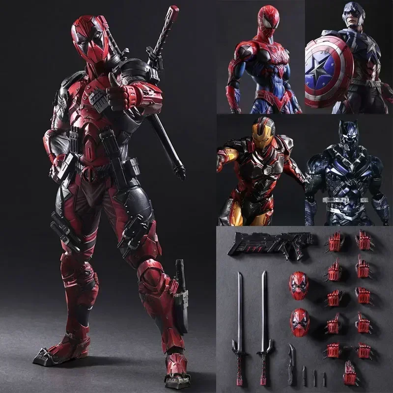 Marvel Series Pa Revamp Iron Man Spider-man Hand Deadpool Toy Avengers 4 Captain America Venom Black Panther Model Action Figure