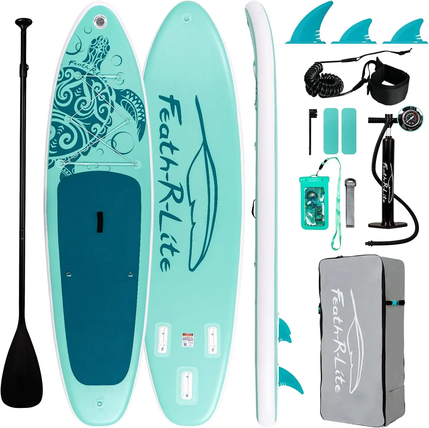 Inflatable Stand Up Paddle Board with Beginner SUP Accessories | 10'6''/11' Ultra-Light SUP,Anti-Slip EVA Deck,Versatile Yoga