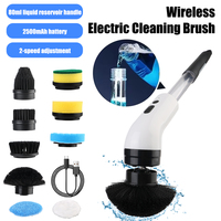 USB Type Kitchen Cleaning Tool Electric Cleaning Brush Bathroom Wash Brush Handheld Bathtub Brush Cleaner Sink 9-in-1