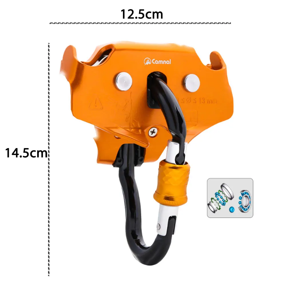 Outdoor Rock Climbing Pulley Fixed Sideplate Double  Pulley Outdoor Survival Tool High Altitud Traverse Hauling Rescue Gear