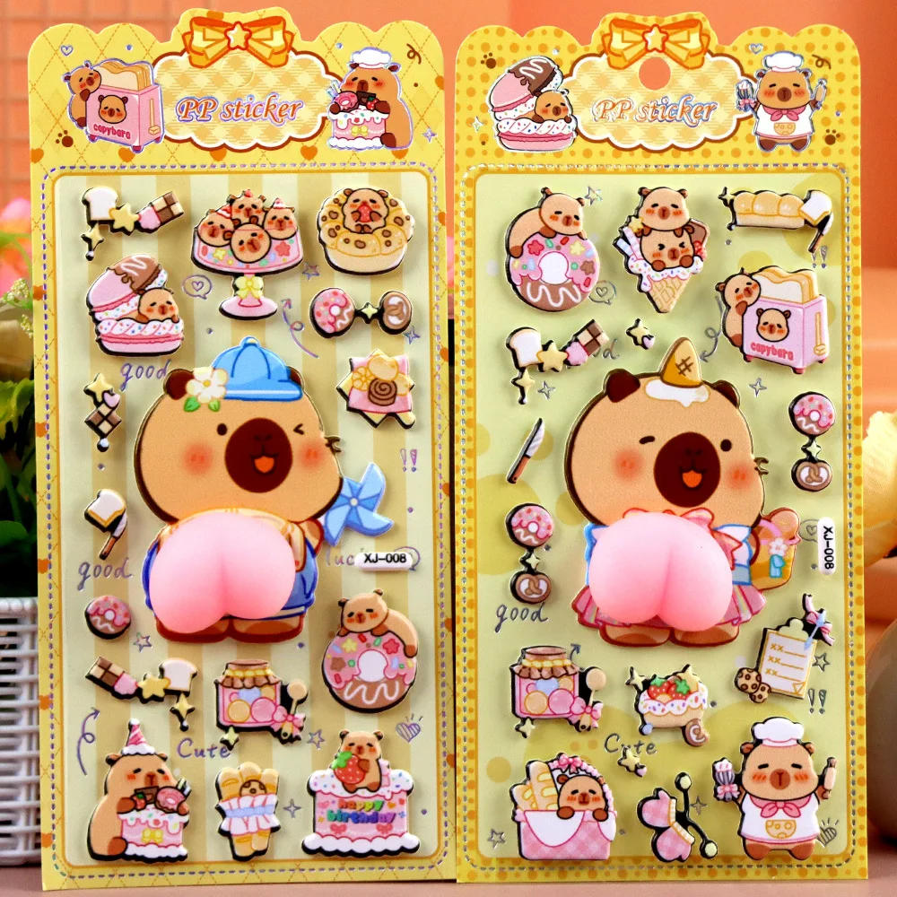 Cute Cartoon PP Sticker Big Fart Peach Sanrio Kuromi Sticker Creative Exchange Gift New Butt Pinch Sticker New Year'S Gift