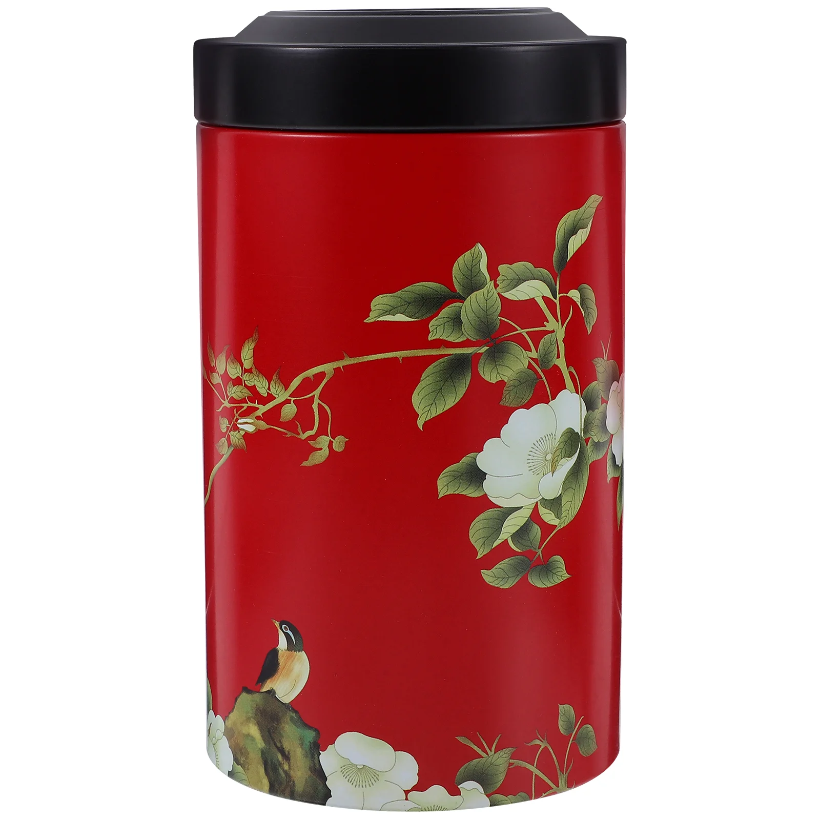 Home Storage Holder Tea Tin Canisters Metal Jar Chinese Tinplate Coffee Sugar Storage Jars Airtight Loose Tea Container Tea Bag