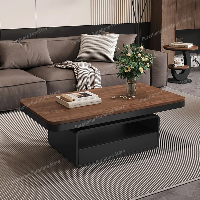 

1design Imple Coffee Table Nordic Storage Modern Space Saving Side Table Creative Glam Round Coffee Table Home Furniture