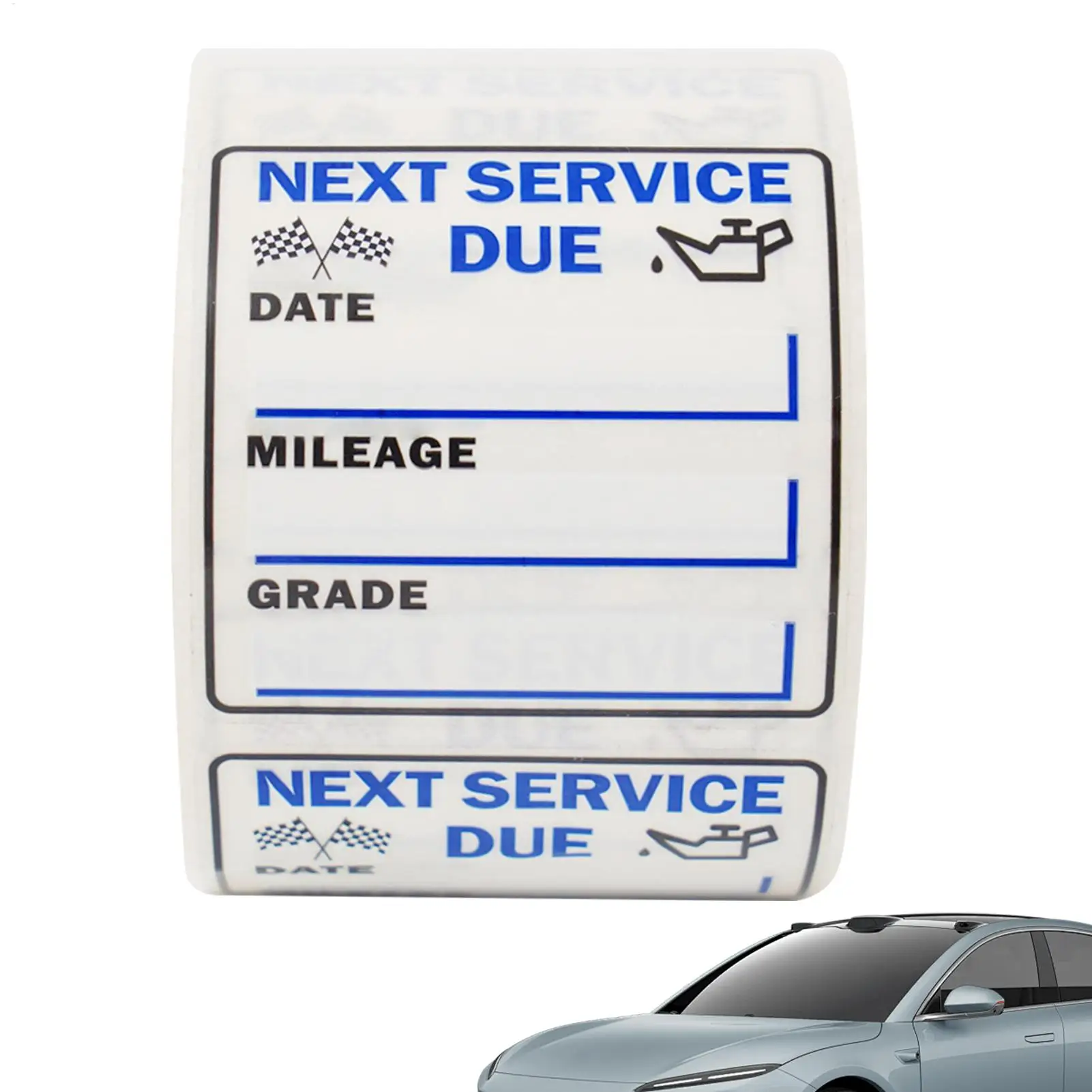 Car Service Reminder Stickers 250 Sheets Car Service Stickers smooth surface tracking maintenance Oil Change Reminder Stickers