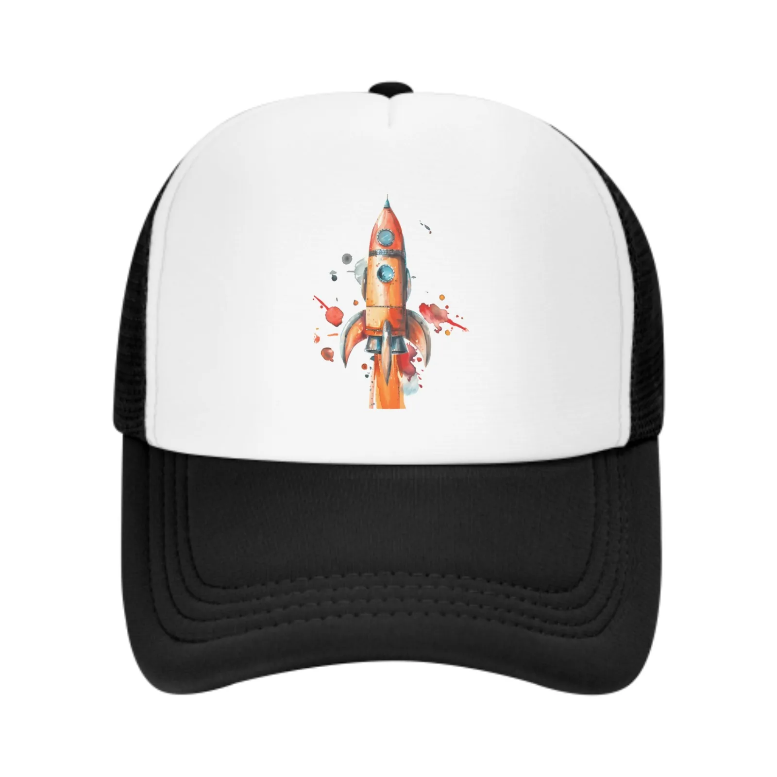 Rocket Launch Mesh Hat Modna i oddychająca męska czapka z daszkiem Dad Driver Outdoor Leisure Damska czapka z daszkiem