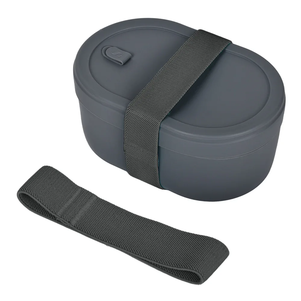 

4 Pcs Strap Camping Food Container Grey Nylon Fastening Straps for Lunch Boxes Travel