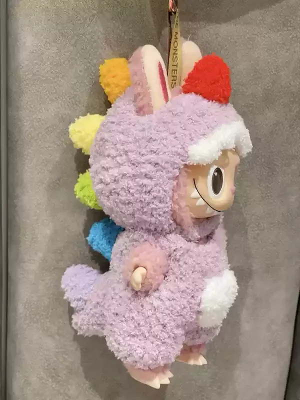 Per 17 CENTIMETRI Labubu Macaron NNO Dollo Bambola Appesa Ornamento Panno Fatto A Mano Pullip Stand Postura Bambole Giocattolo Da Collezione Vestiti per le Bambole