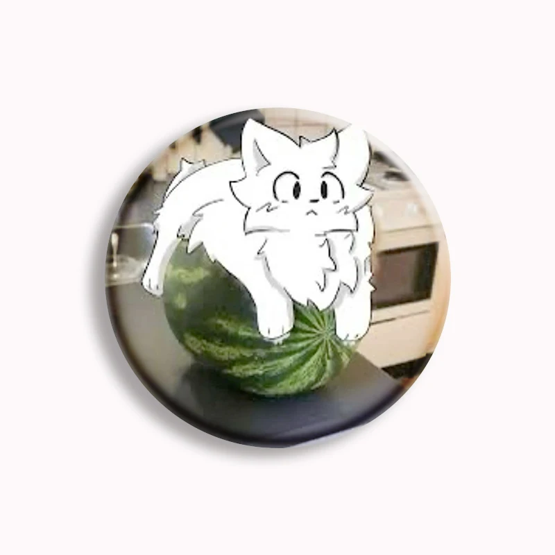 Boykisser Silly Cat Meme Soft Button Pin Autism Cats Meme Can I Kiss You Funny Brooch Badge Kawaii Bag Decor Friends Gifts