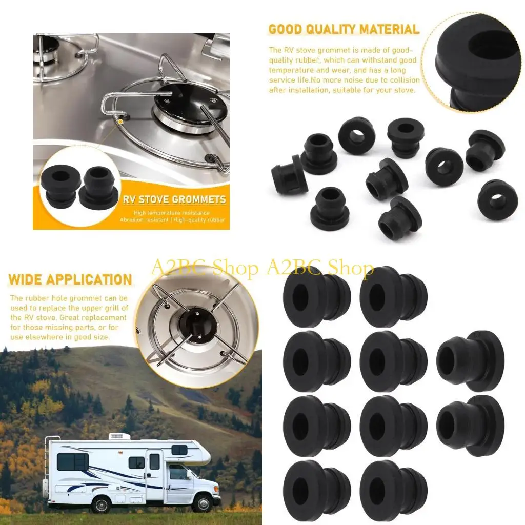

A2BC Scratchproof Grates Grommet Stove Parts Heat Resistant Rubber Grommets