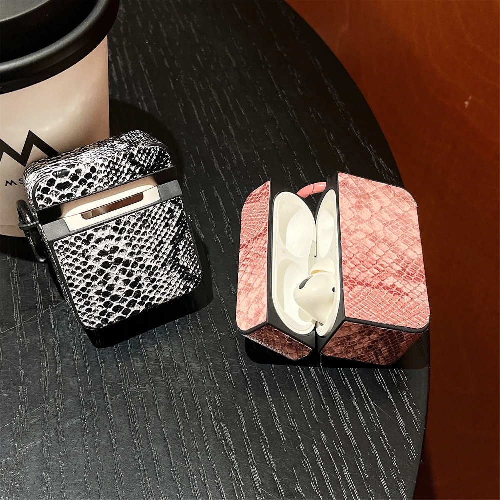 INS Style Snake Pattern Multi-Color Simple And Personalized Creative Apple Earphone Case Suitable For Airpods 1 2 3 4 Pro Pro2