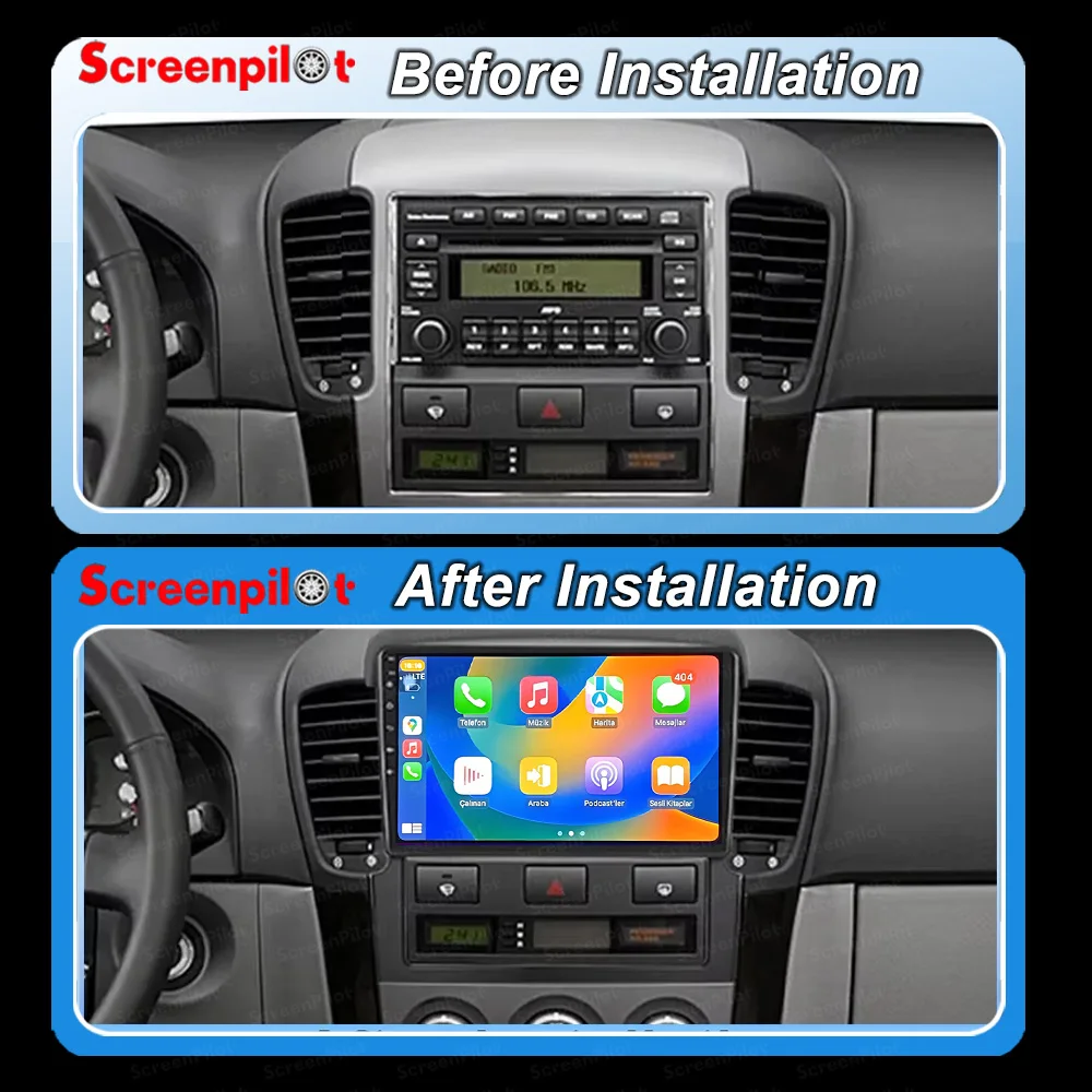 Car Stereo Radio For Kia Sorento BL 2002 2003 - 2011 Autoradio Carplay Multimedia GPS Navigation Player Bluetooth Head  Wireless