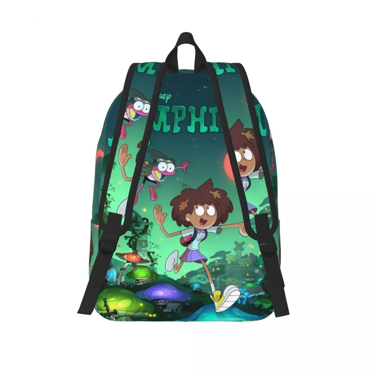 Amphibia Anne Boonchuy Fashion Backpack Sports Student Business Magic Cartoon Advanture Daypack for Men Women Laptop Canvas Bags