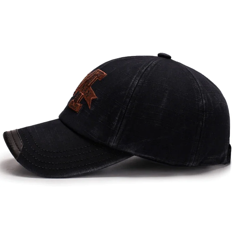 Gorra de béisbol de algodón con bordado de letras en 3D, gorra Unisex de imitación antigua, suave, lavable, nueva