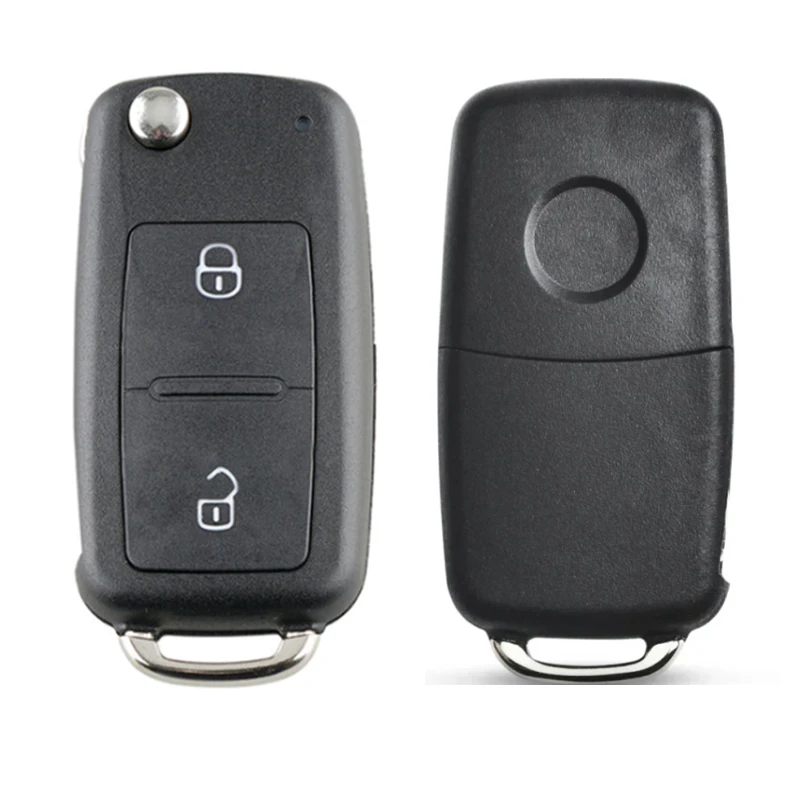 OEM Replacement Case 2/3Button Flip Folding Remote Car Key Shell For VW Beetle Tiguan Amarok Polo Caddy Golf MK6 Jetta 202AD