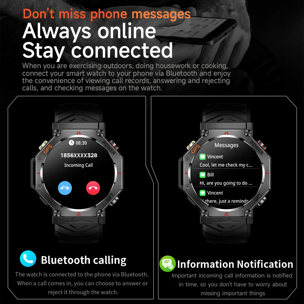 KC91 AI Smart Watch - 1.85