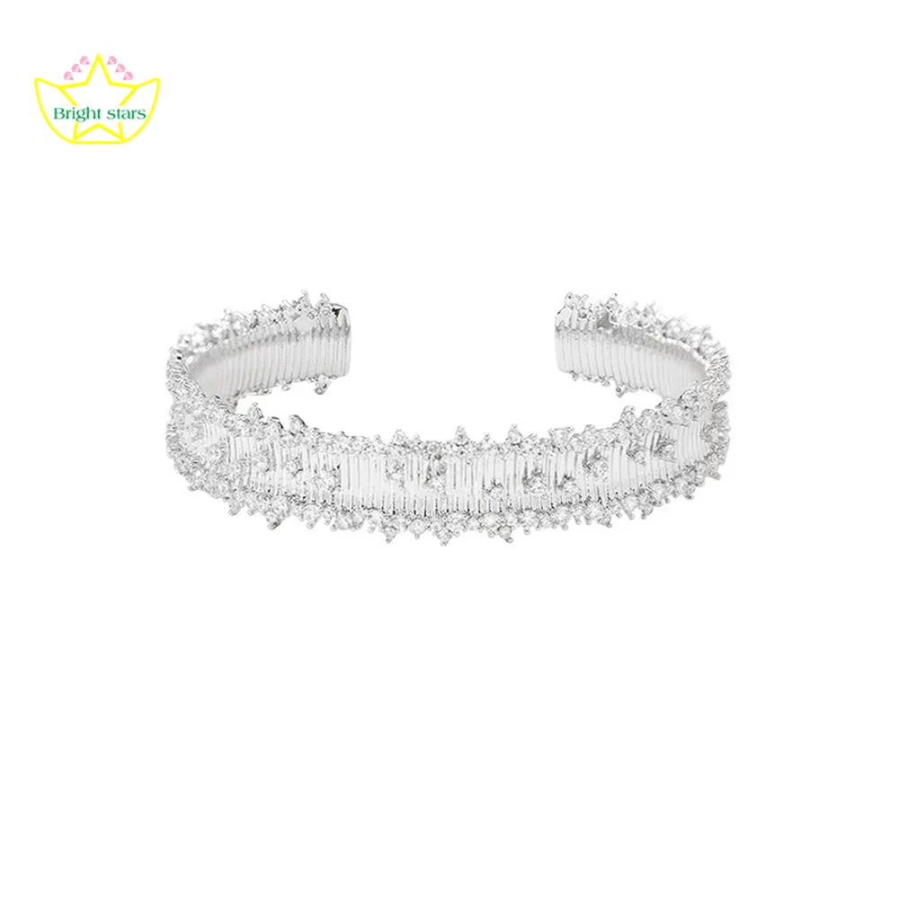 

Bright Stars S925 Silver Buche-style brushed starry sky bracelet women fine jewerly