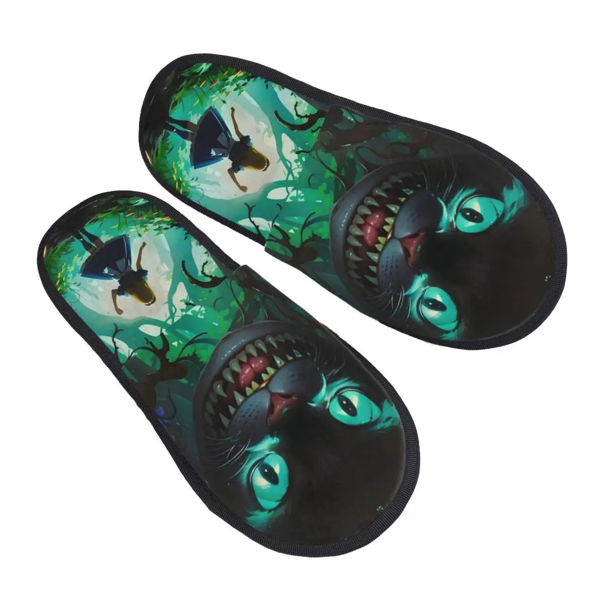 

Изготовленные на заказ домашние тапочки из мягкой пены с эффектом памяти «Алиса в стране чудес», женские уютные теплые нескользящие тапочки с героями мультфильмов