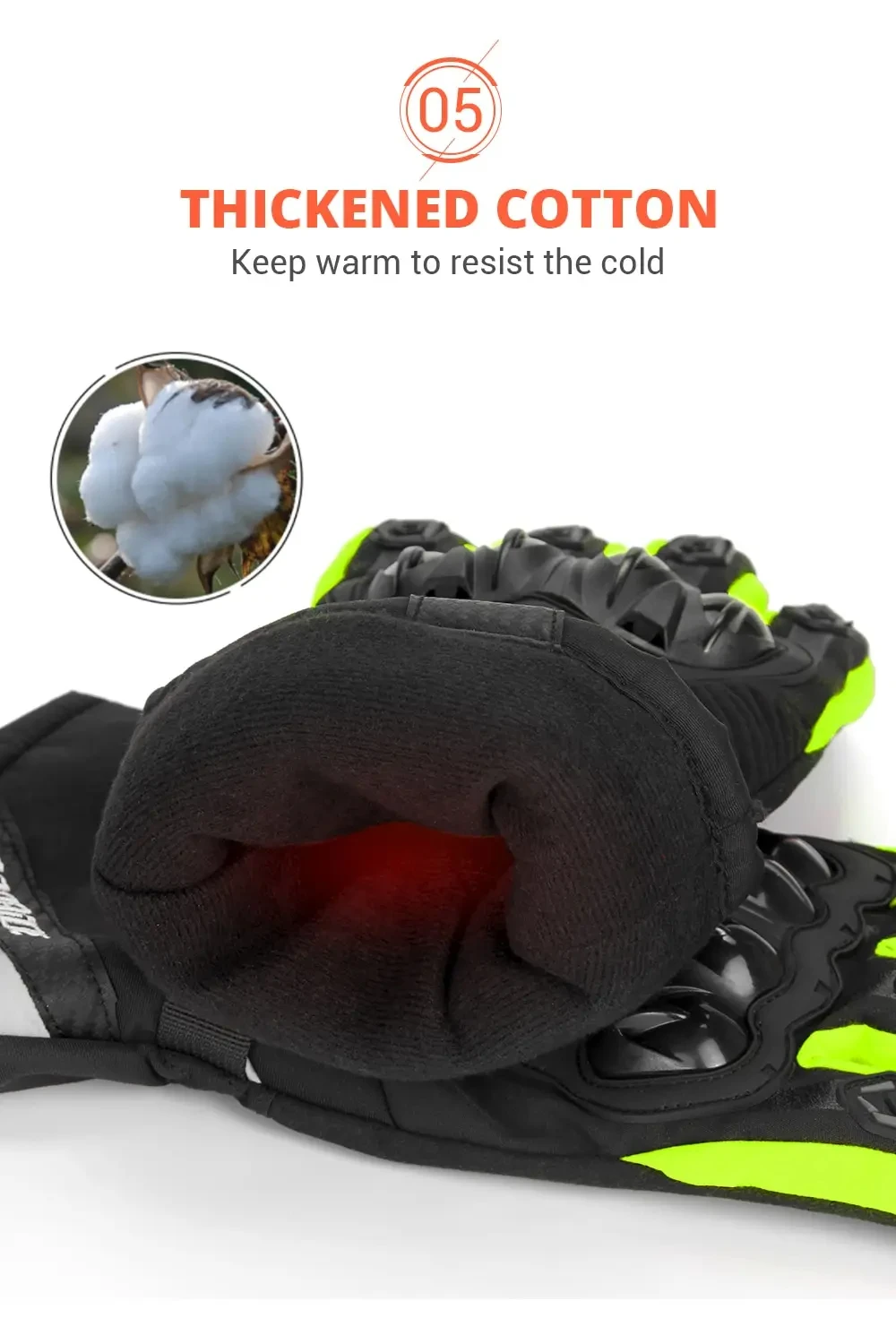 Motorrad Handschuhe Wasserdicht Winddicht Voll Finger Moto Motorrad Reiten Handschuhe Touchscreen Moto Motocross Handschuhe Winter – Detail 11
