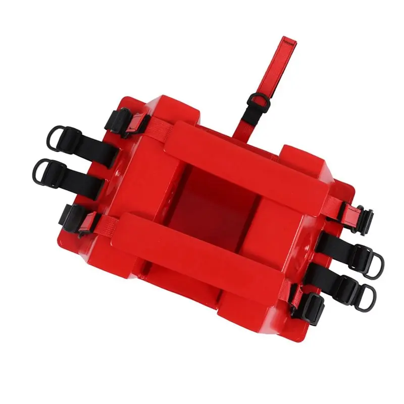 Super Deal -Waterproof Head Immobilizer For Rescue 4 Straps 2 Round Ear Holes Spine Board Water Based Paint