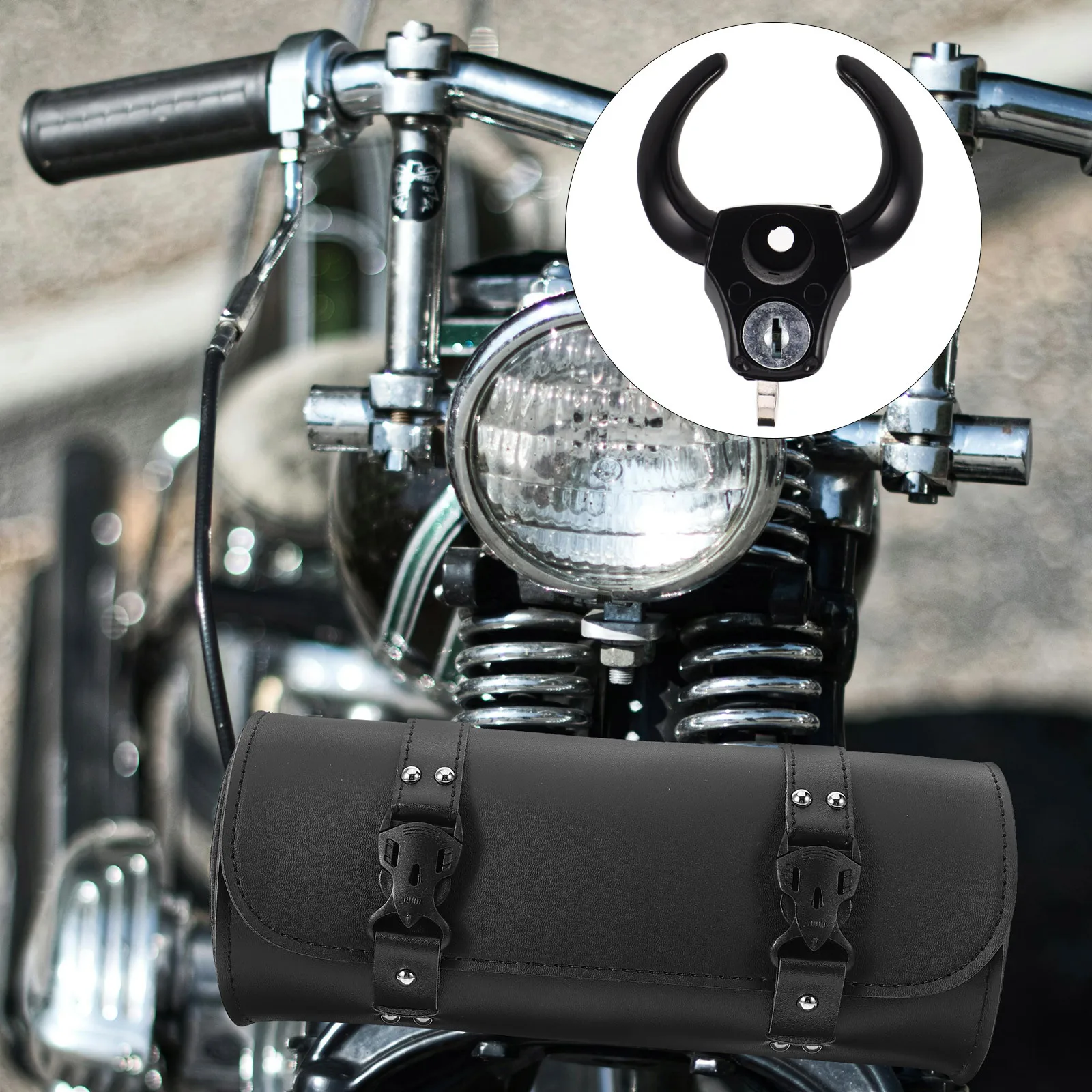 

1 Set Electric Vehicle Hook Lock For Handlebar Universal Bike Scooter Motorcycle Bag Hanger Durable Storage Accessory