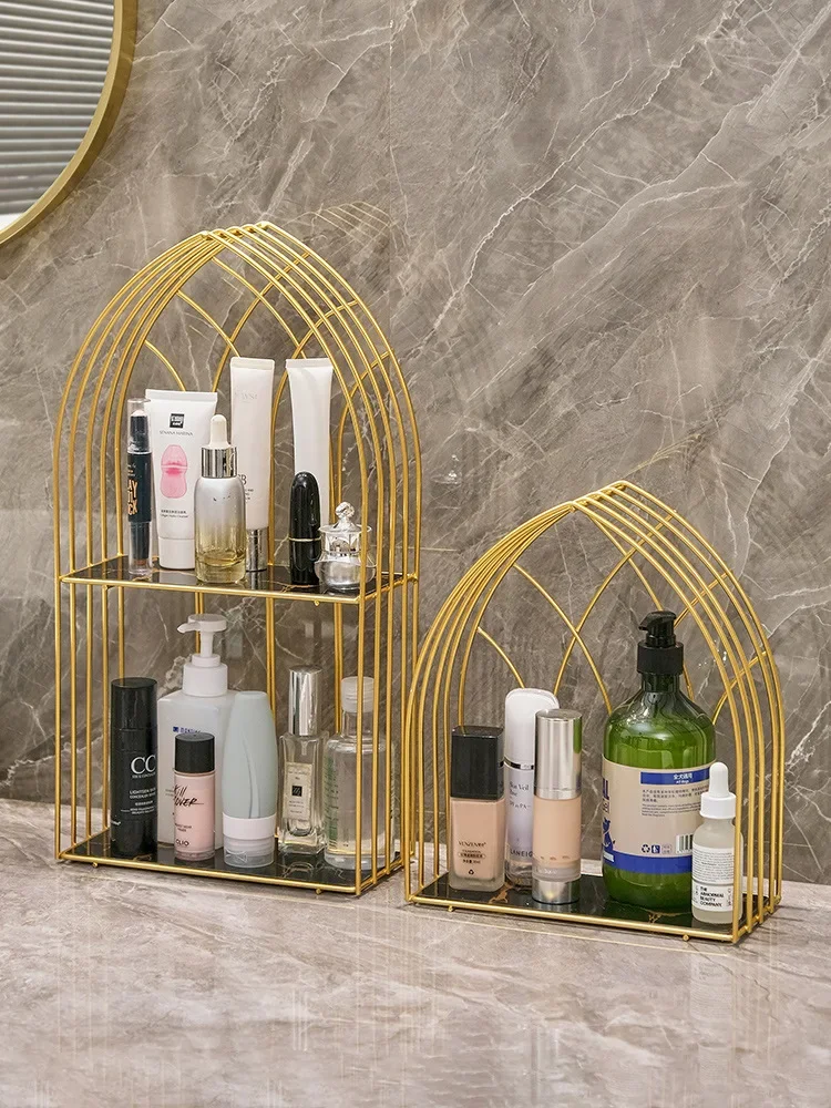 Gold storage rack, bathroom wall mounted, non perforated storage rack, bathroom accessories bathroom shelf  bathroom  shelf