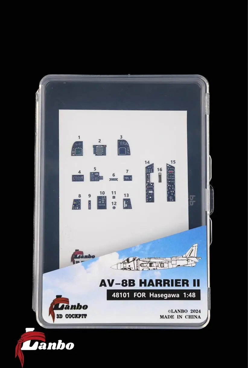 Lanbo Models 48101 1/48 AV8B HARRIER 3D Cockpit FOR Hasegawa 1/48