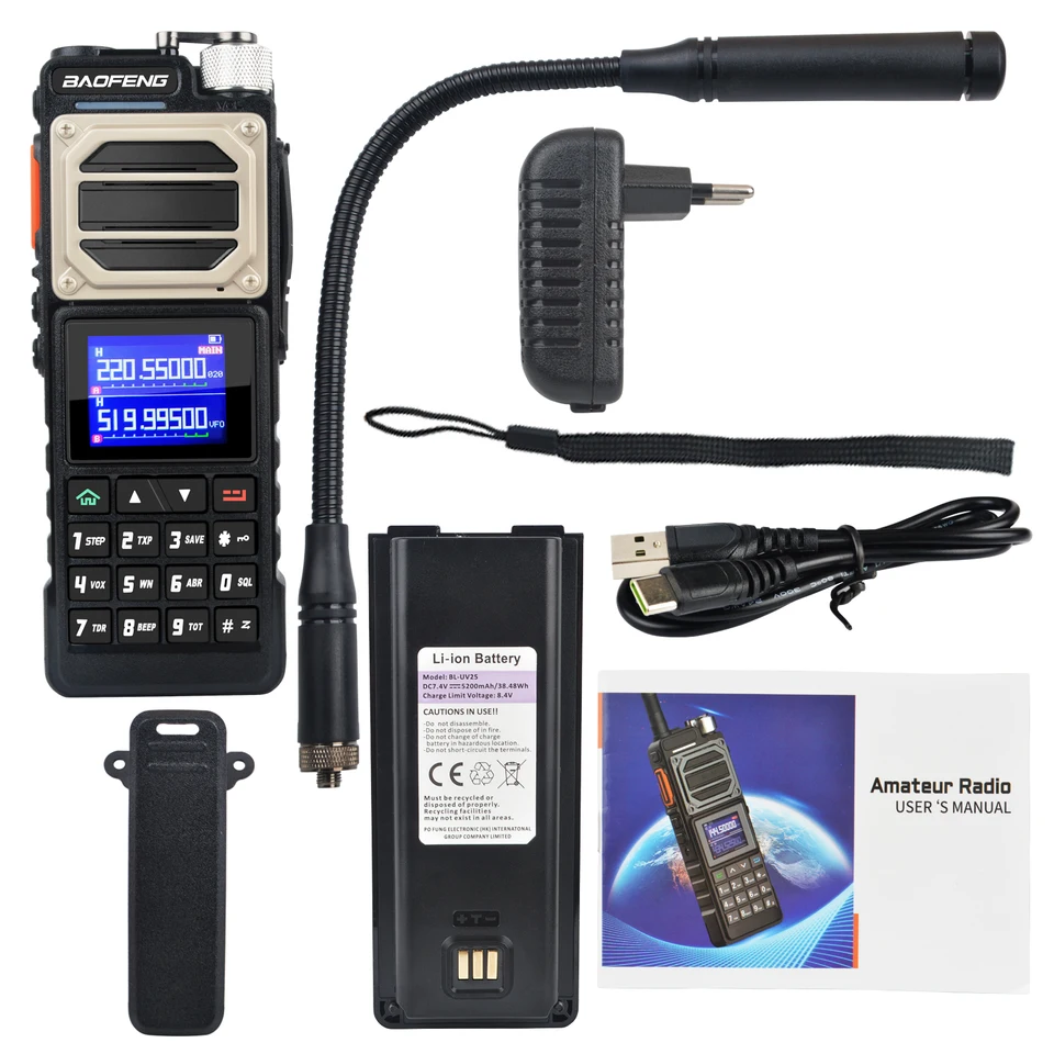 Baofeng 10KM トランシーバー UV-25 10W 999Ch マルチバンド