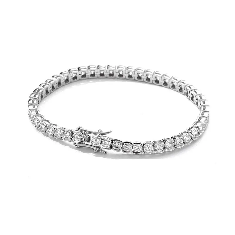 Jelly Story Silver 925 Tennis Bracelet Women's Fashion Simple And Elegant Style, Valentine's Day Anniversary Birthday Gift